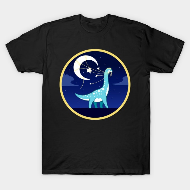 Brachiosaurus Celeste T-Shirt by Radiantglyph